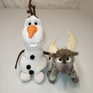 Frozen OLAF & SVEN plush stuffies! Disney & TY Sparkle plush